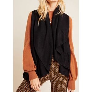 Anthropologie Owen Cozy Vest Black